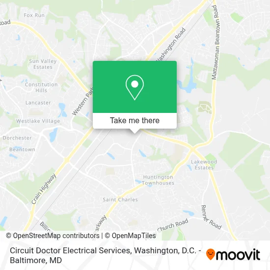 Circuit Doctor Electrical Services map