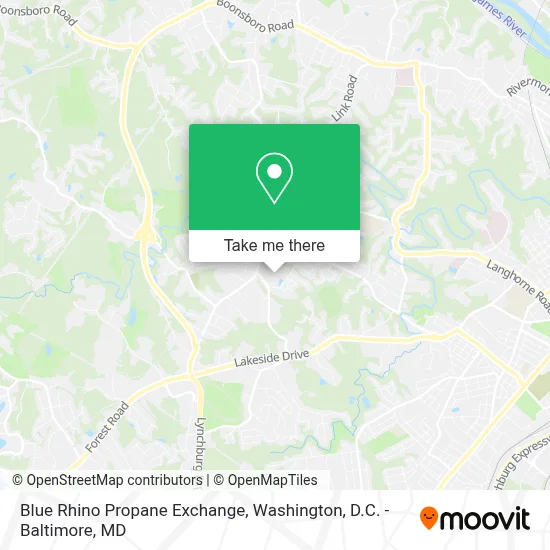 Blue Rhino Propane Exchange map