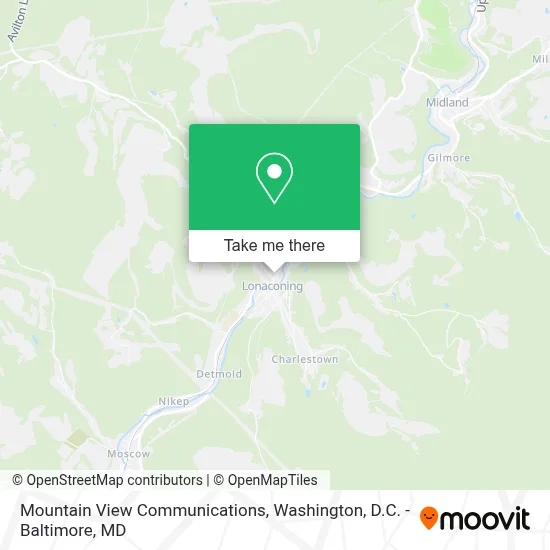 Mountain View Communications map