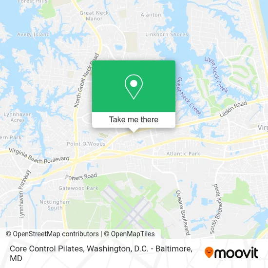 Core Control Pilates map