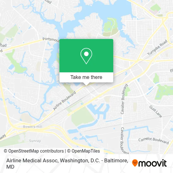 Airline Medical Assoc map