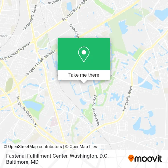 Fastenal Fulfillment Center map