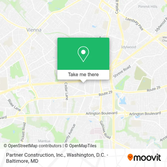 Partner Construction, Inc. map
