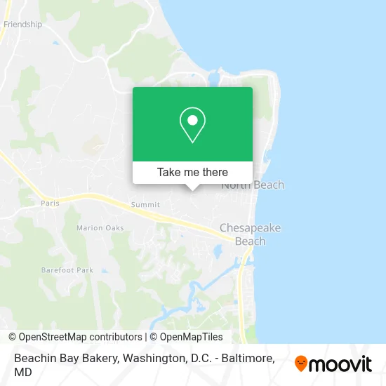 Beachin Bay Bakery map
