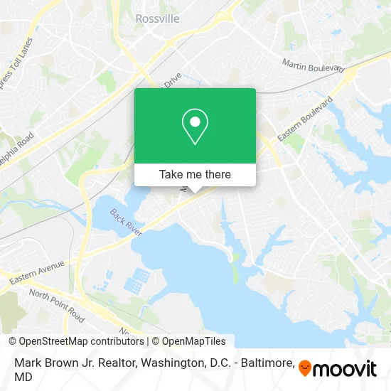 Mark Brown Jr. Realtor map