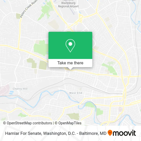 Hamlar For Senate map
