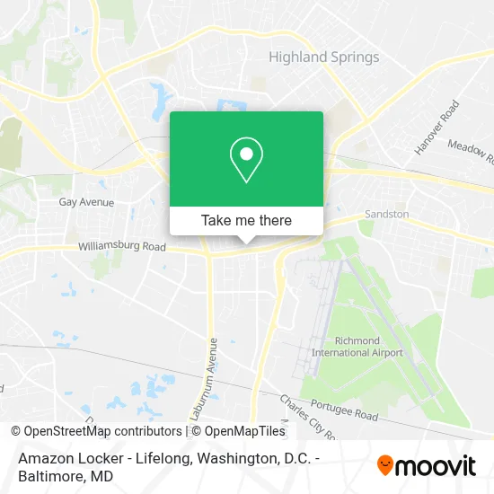 Amazon Locker - Lifelong map