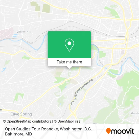 Open Studios Tour Roanoke map