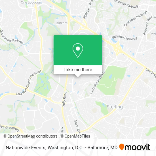 Nationwide Events map