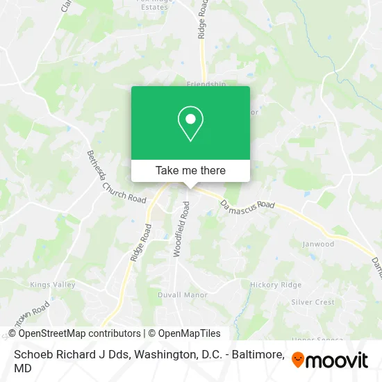 Schoeb Richard J Dds map