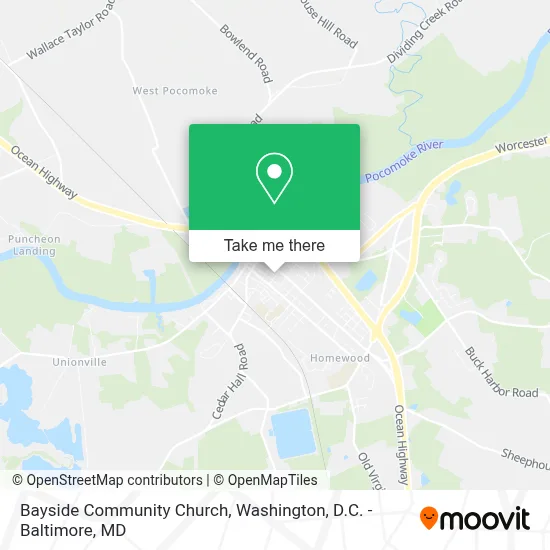 Bayside Community Church map