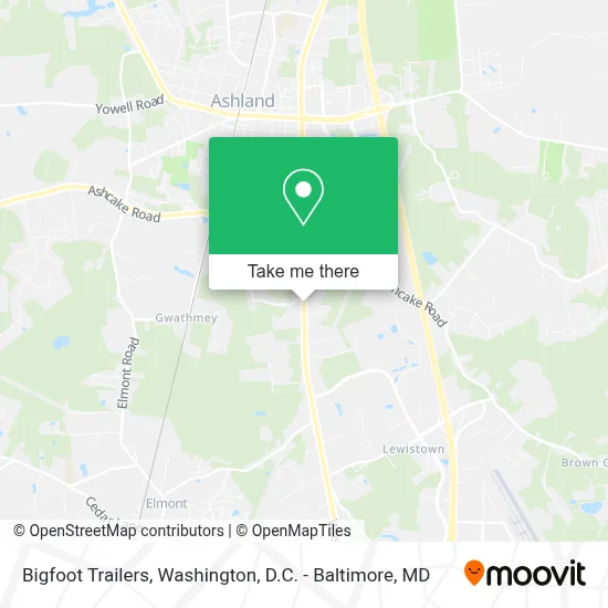 Bigfoot Trailers map