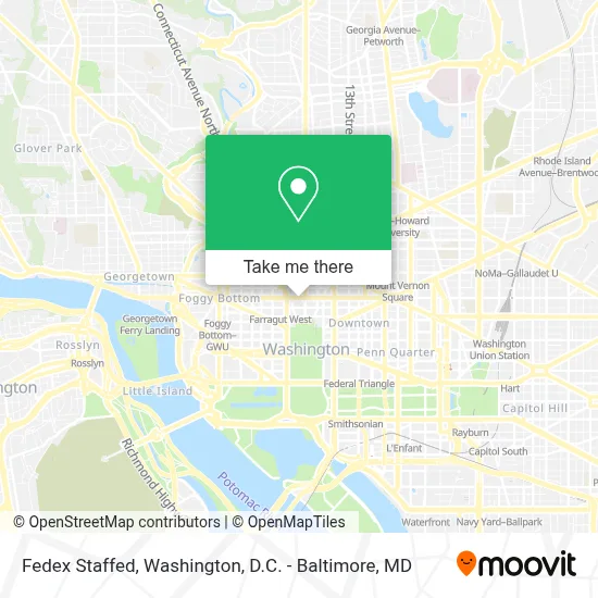 Fedex Staffed map