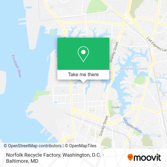 Norfolk Recycle Factory map