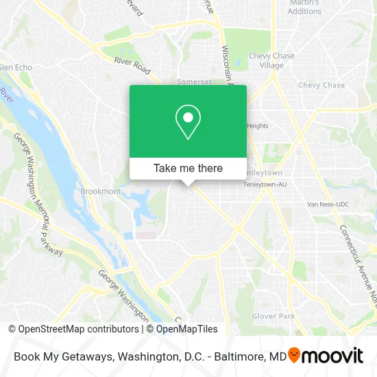Book My Getaways map