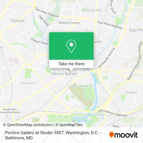Portico Gallery at Studio 3807 map