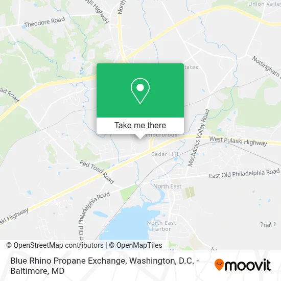 Blue Rhino Propane Exchange map