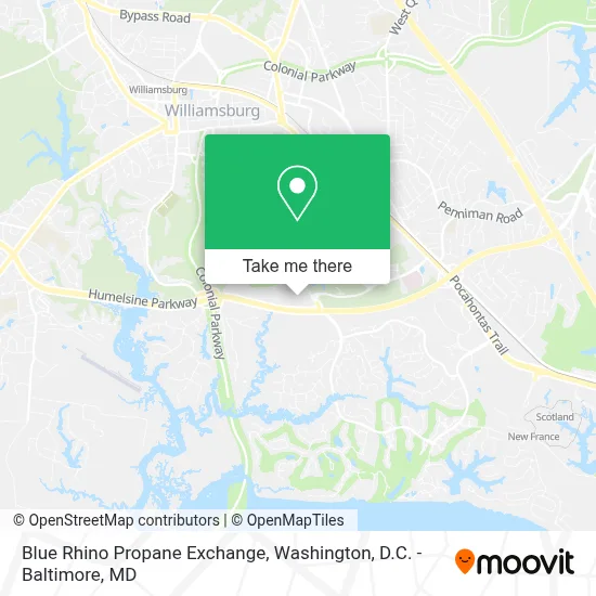 Blue Rhino Propane Exchange map