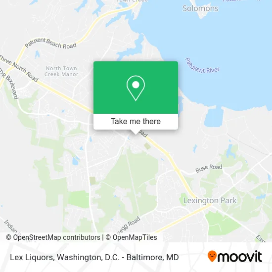 Lex Liquors map