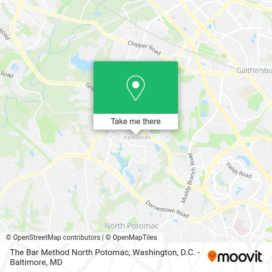 The Bar Method North Potomac map