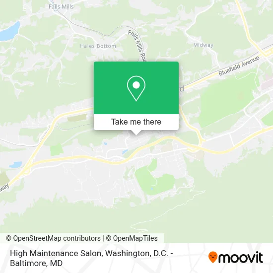 High Maintenance Salon map
