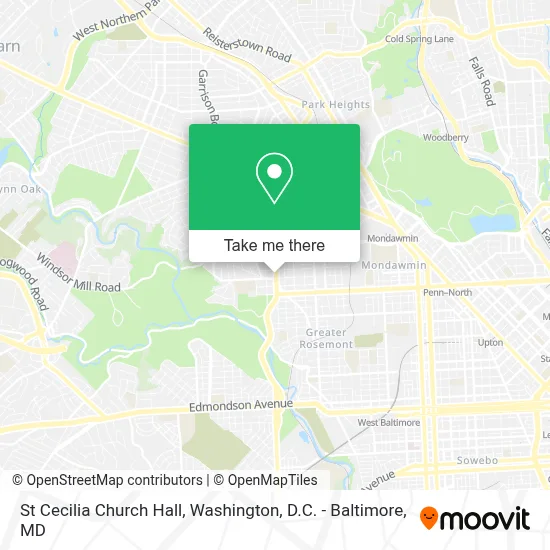 St Cecilia Church Hall map