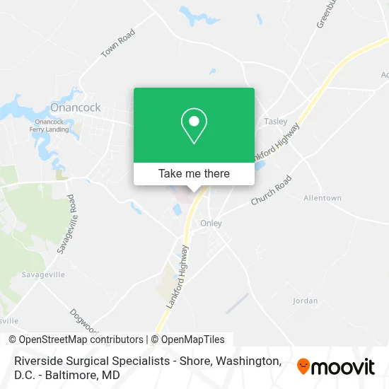 Riverside Surgical Specialists - Shore map