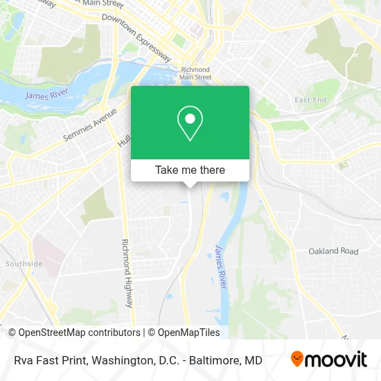 Rva Fast Print map
