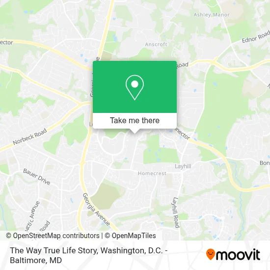 The Way True Life Story map