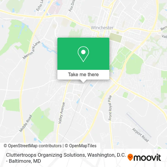 Cluttertroops Organizing Solutions map