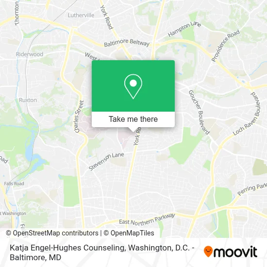 Katja Engel-Hughes Counseling map