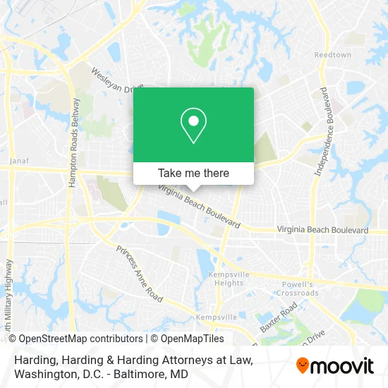Harding, Harding & Harding Attorneys at Law map