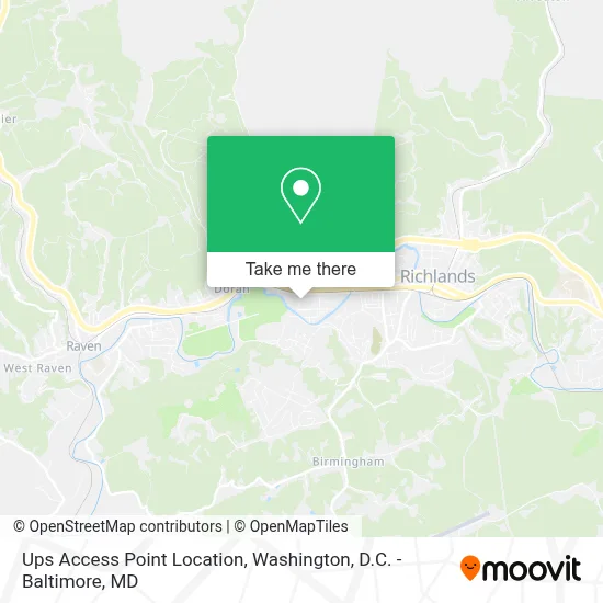 Ups Access Point Location map