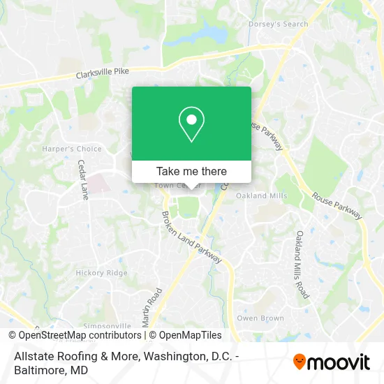 Allstate Roofing & More map