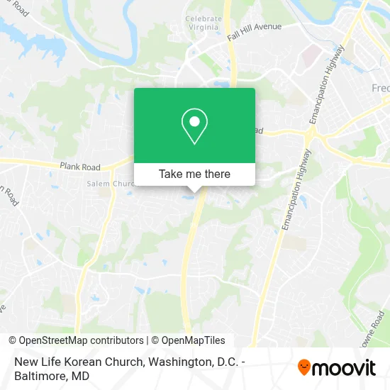 New Life Korean Church map