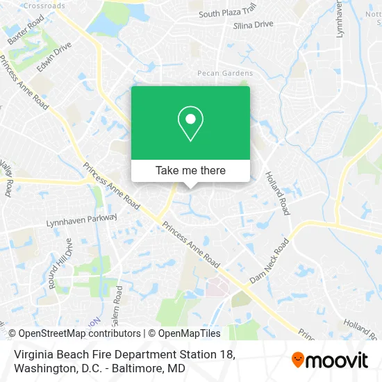 Virginia Beach Fire Department Station 18 map