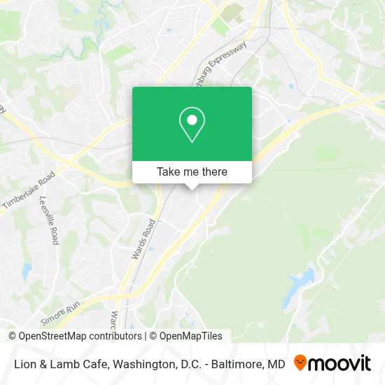 Lion & Lamb Cafe map