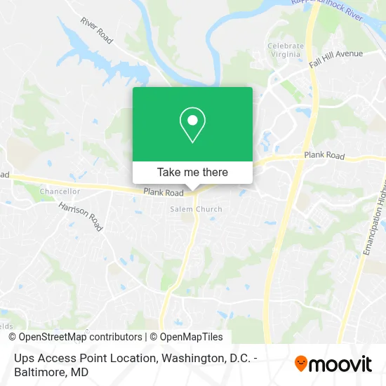 Ups Access Point Location map