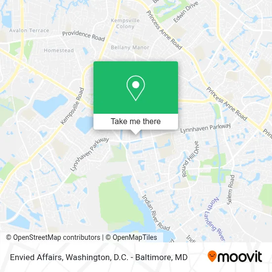 Envied Affairs map