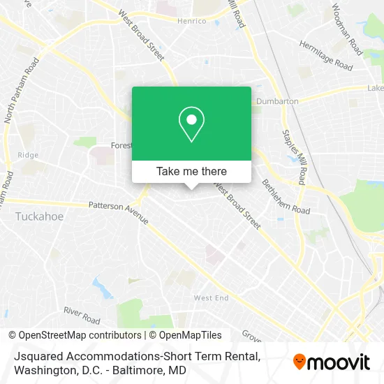Jsquared Accommodations-Short Term Rental map