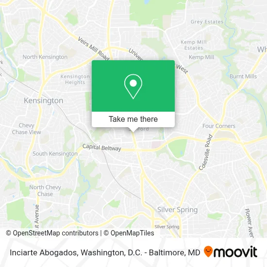 Inciarte Abogados map