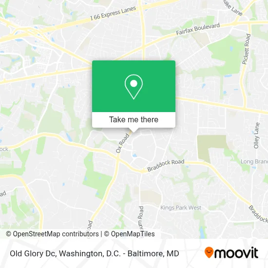 Old Glory Dc map