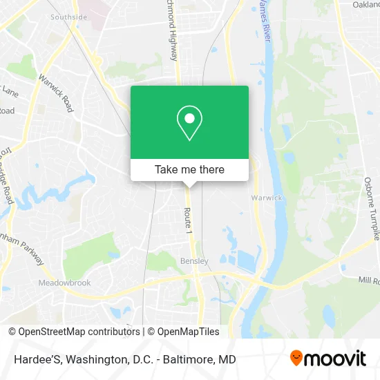 Hardee’S map