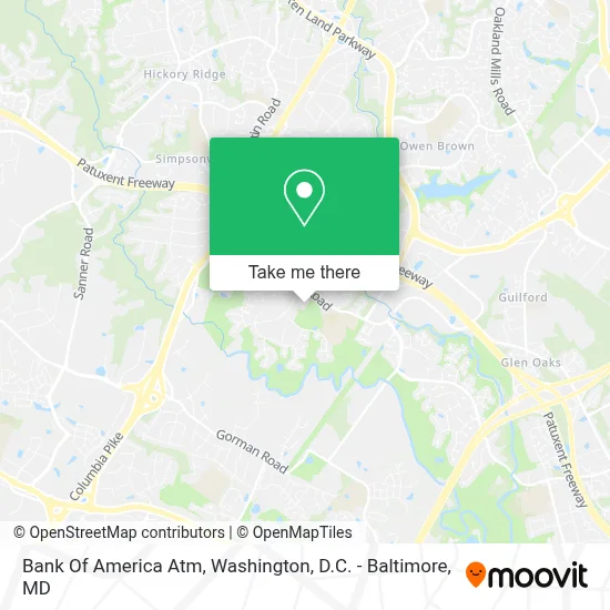 Bank Of America Atm map