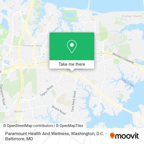 Paramount Health And Wellness map