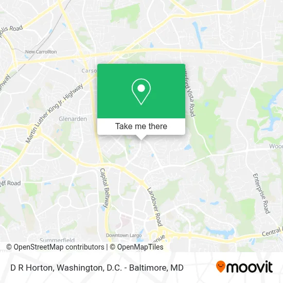 D R Horton map