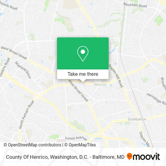 County Of Henrico map