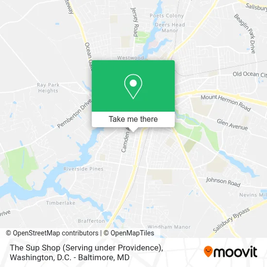 The Sup Shop (Serving under Providence) map
