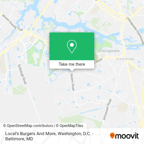 Local's Burgers And More map