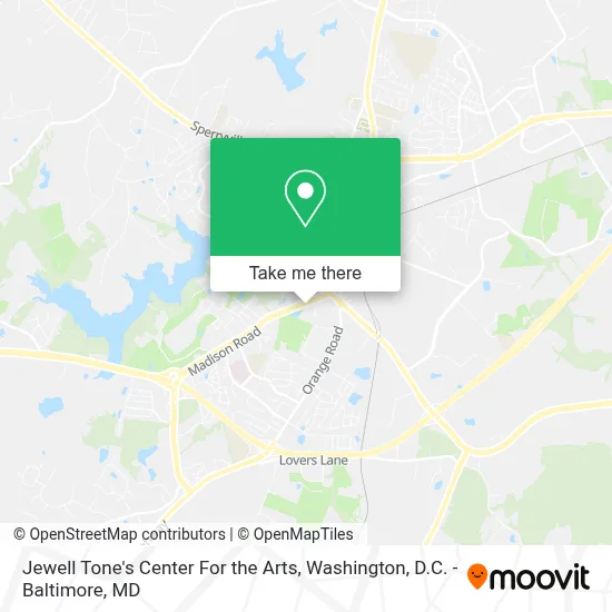 Jewell Tone's Center For the Arts map